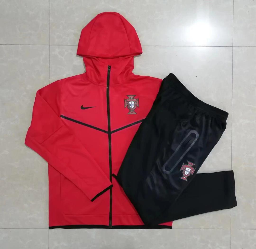 AAA Quality Portugal 2022 Hoodie Tracksuit - Red